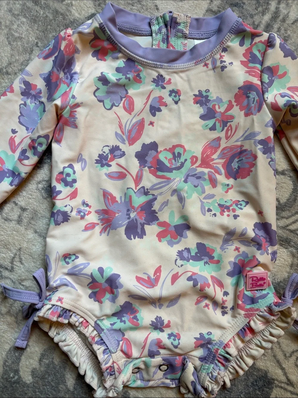 Ruffle Butts Floral One-Piece Swimsuit